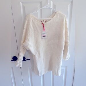 Pink Rose NWT Cream Tunic Sweater Size XS